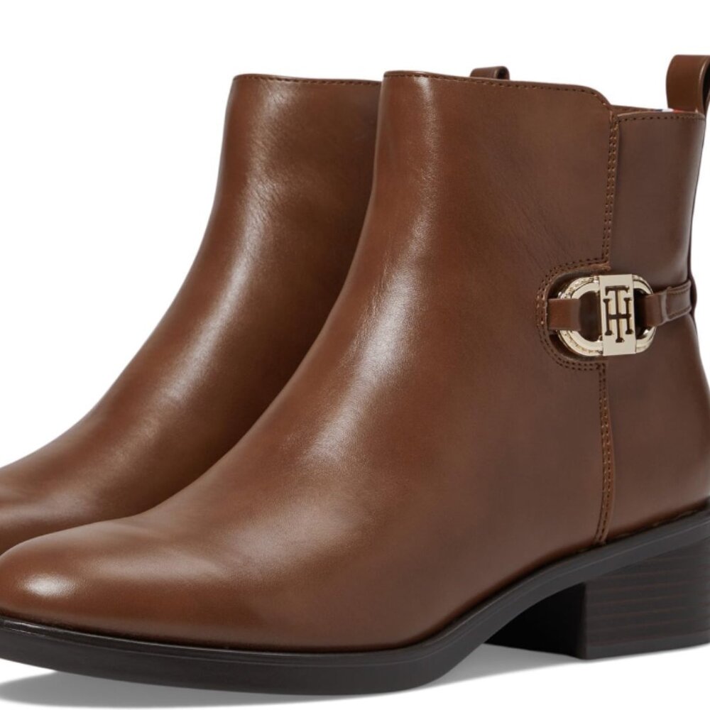 Tommy Hilfiger Tan Ankle Booties